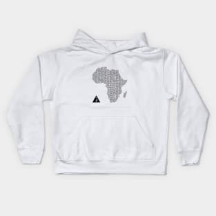 BINARY AFRICA by AfreeKA -1 Kids Hoodie